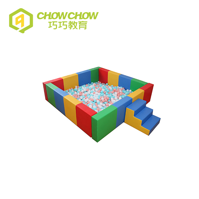 Funny Indoor Playground Equipment Pastel Square Baby Soft Play Climber
