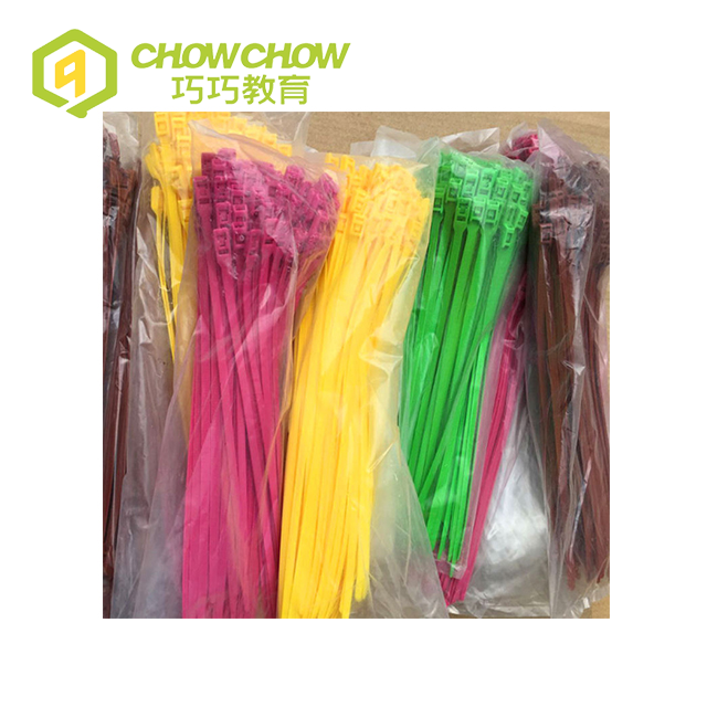  Indoor Playground Colorful Nylon Cable Tie Self-Locking Plastic Zip Ties