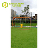 QiaoQiao Kids New Design Wooden Outdoor Playground Park Double Swing for Sale