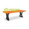 New good quality Outdoor playground Park leisure Park Wood Public Long Chair Bench