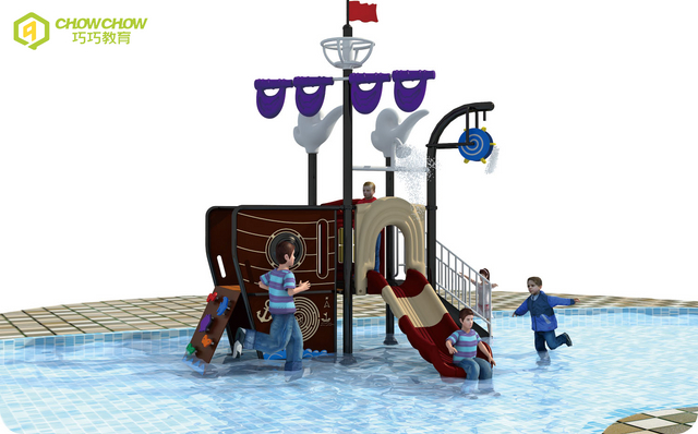 children water park equipments outdoor playground plastic slide water Kids slide with children