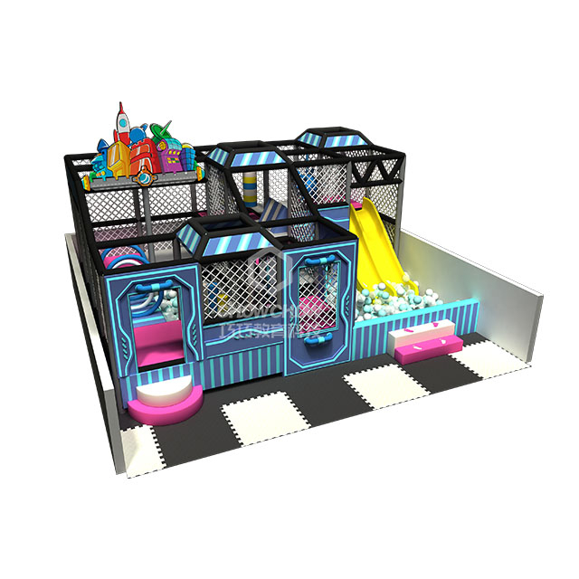 Qiaoqiao Custom Amusement Children Theme Play Area Small Indoor Playground 