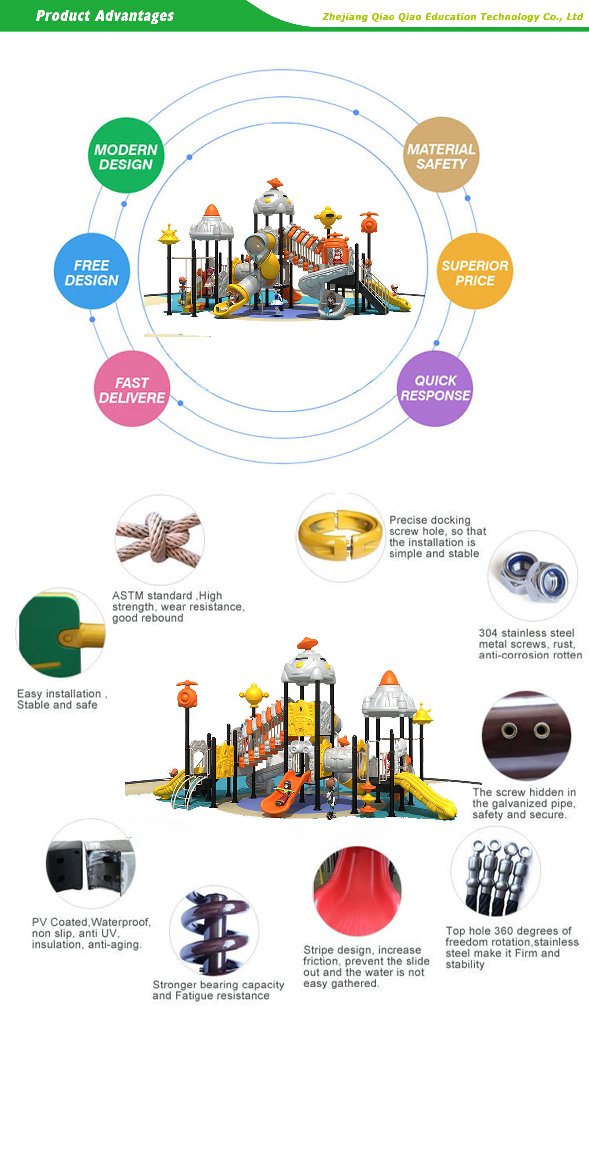 outdoor play set with slide