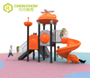 QiaoQiao Children's backyard slides kids air plane slide play set outdoor small plastic playground equipment for kindergarten