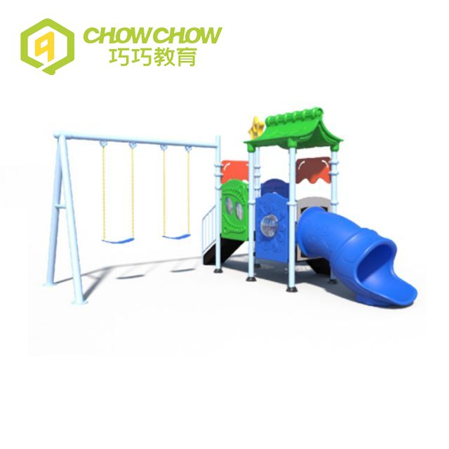 Kids Sports Commercial Outdoor Playground Equipment Games Slide with Swing for Amusement Park 