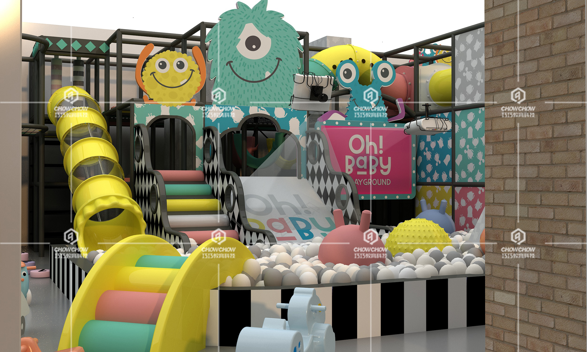 What kind of indoor playground equipment can attract customers4