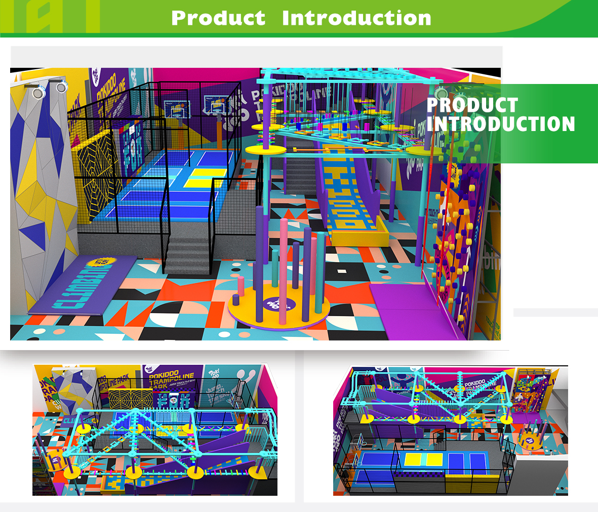 trampoline park equipment kids adults