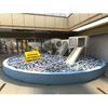 Qiaoqiao baby indoor play area playground equipment children shopping mall atrium slide with ball pit for kids