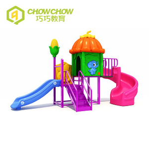 Kids Colorful Outdoor Playground Equipment Playhouse Slide Set for Sale