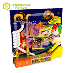 QiaoQiao kids indoor amusement park equipment ball pit ocean ball interactive play wall game children Science Education Wall toy