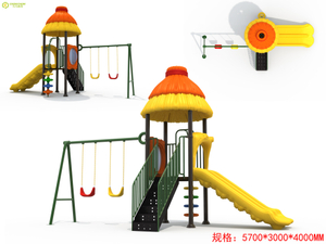 High Quality 4-10 Years Children's Combined Kids Outdoor Playground Plastic Slide Baby Play Children's Slide