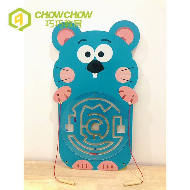 Early Education Hippo Interactive Wooden Wall Game Toys for Sale