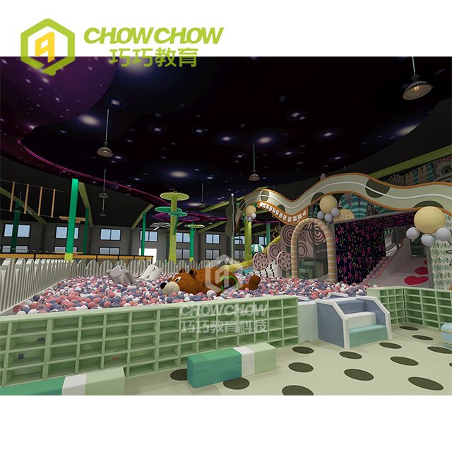 Qiaoqiao 750SQM Jungle Macarons Kid Playground Indoor Fun Play Area