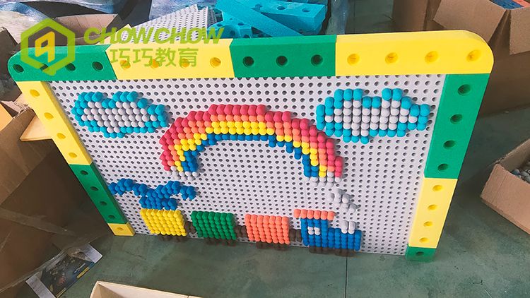 QiaoQiao EVA foam building blocks kids DIY soft blocks interactive wall games educational toys for kindergarten kids classroom
