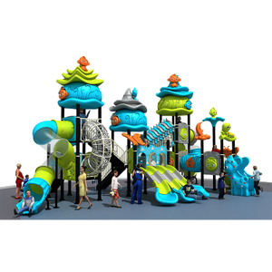 Qiao Qiao Plastic Slide Garden Child Toys Big Kids Outdoor Playground equipment for Commercial Large Amusement park Slides