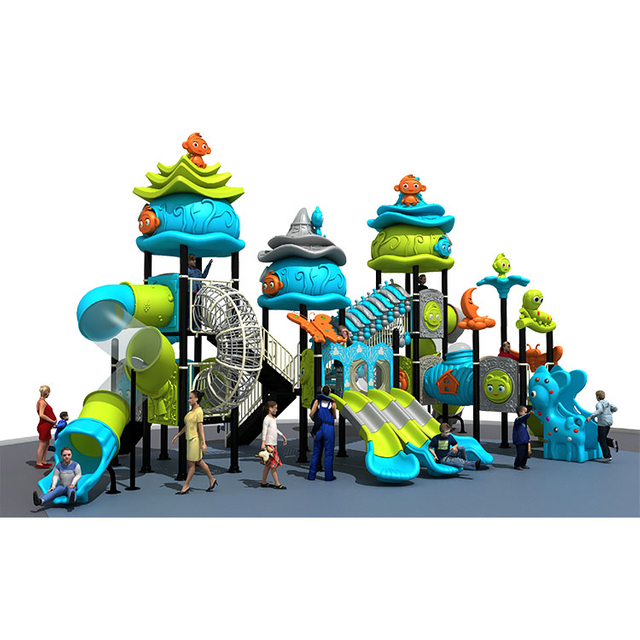 Qiao Qiao Plastic Slide Garden Child Toys Big Kids Outdoor Playground equipment for Commercial Large Amusement park Slides