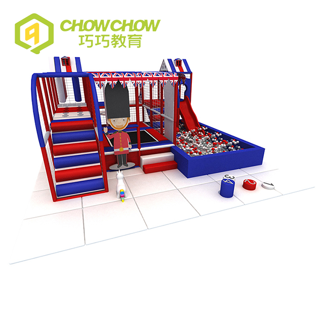 Qiaoqiao Kids Indoor Climb Slides Set Small Commercial Indoor Playground Park for Kindergarten