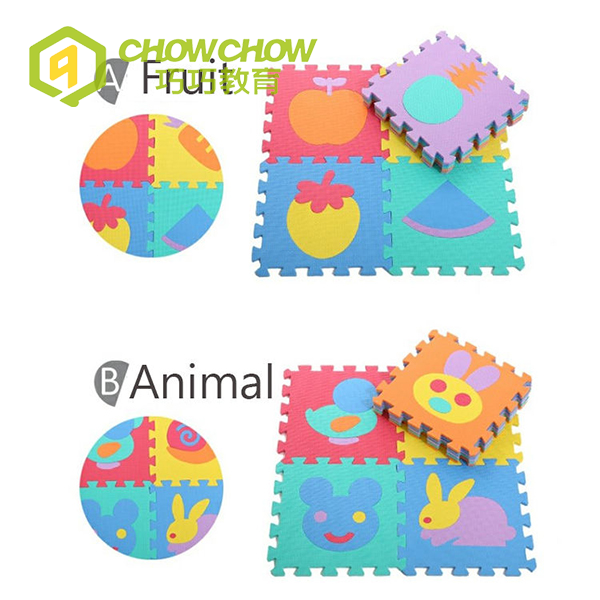 Kids EVA Flooring Mat Modern Animal Fruit Puzzle Mat for Sale