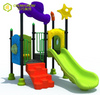 Attractive design outdoor playground with plastic slides