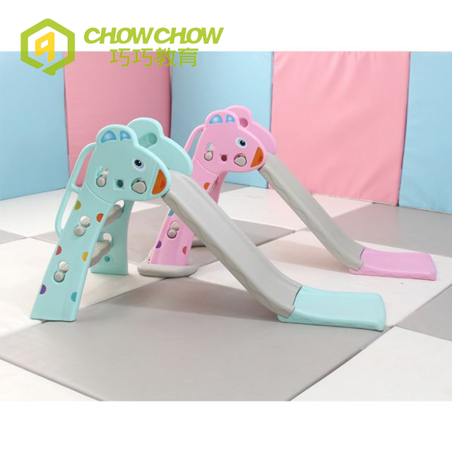 Colorful Children Indoor Plastic Slide And Sbasketball Playground Toys Equipment for Sale