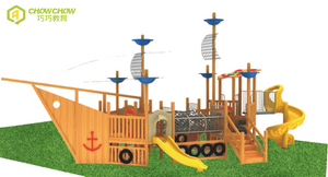 new style children's wooden outdoor amusement park playground equipment