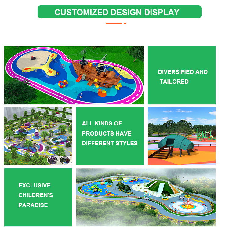 customized outdoor playground design display