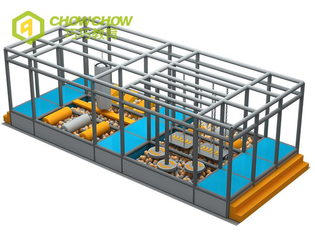 QiaoQiao amusement park attractions games obstacle course in playground Custom Commercial Indoor Kids Ninja Warrior equipment