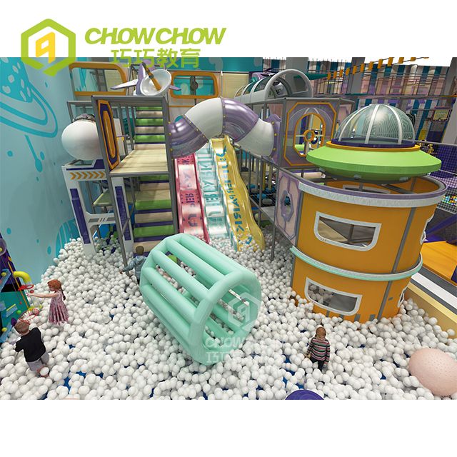 Qiaoqiao 260SQM Playground Equipment With Soft Play Theme Center