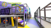 QiaoQiao indoor playground Family Entertainment play center 300sqm trampoline park with tag system foam pit for kids and adults
