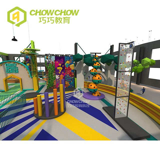 Qiaoqiao Customized Themed Playground Trampolines Parks Equipment for Kids And Adults