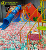QiaoQiao Manufacturer Supply Children Indoor Playground Equipment With Volcano climb Slide For Kids Adventure Amusement park playground