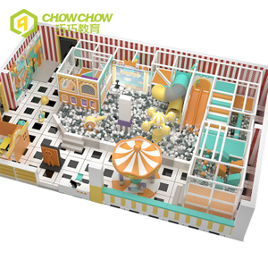 QiaoQiao 2024 Hot Sale Theme park China Kids Modern Indoor Playground Plastic Indoor Playground Equipment for children