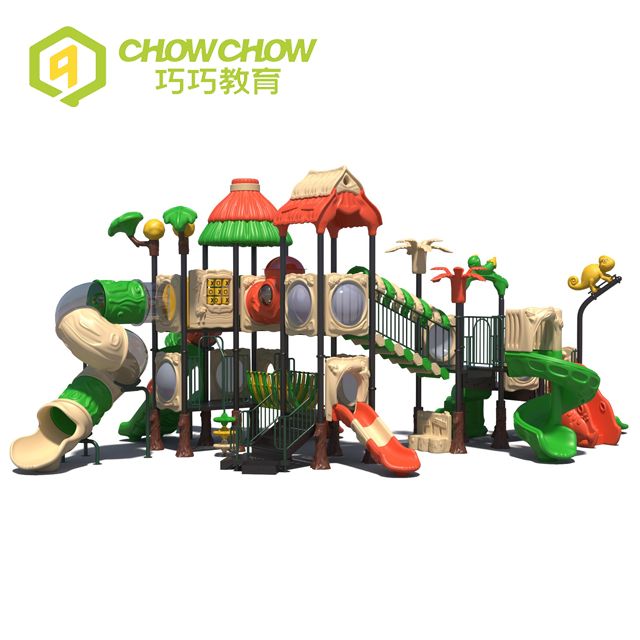 Big Outdoor Children Playground Equipment Plastic Slide for Kindergarten