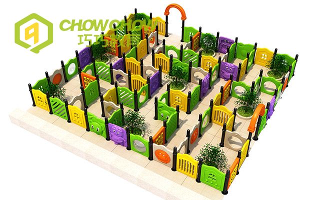 Qiao Qiao Outdoor playing funny games plastic maze customized kids obstacle maze playground equipment kids