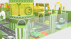 QiaoQiao customize indoor play park equipment commercial soft play naughty castle with adventure obstacles indoor playground kid