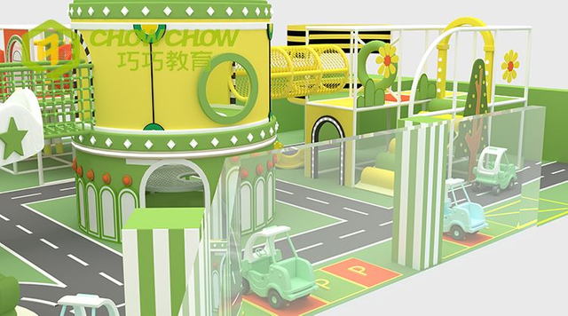 QiaoQiao customize indoor play park equipment commercial soft play naughty castle with adventure obstacles indoor playground kid