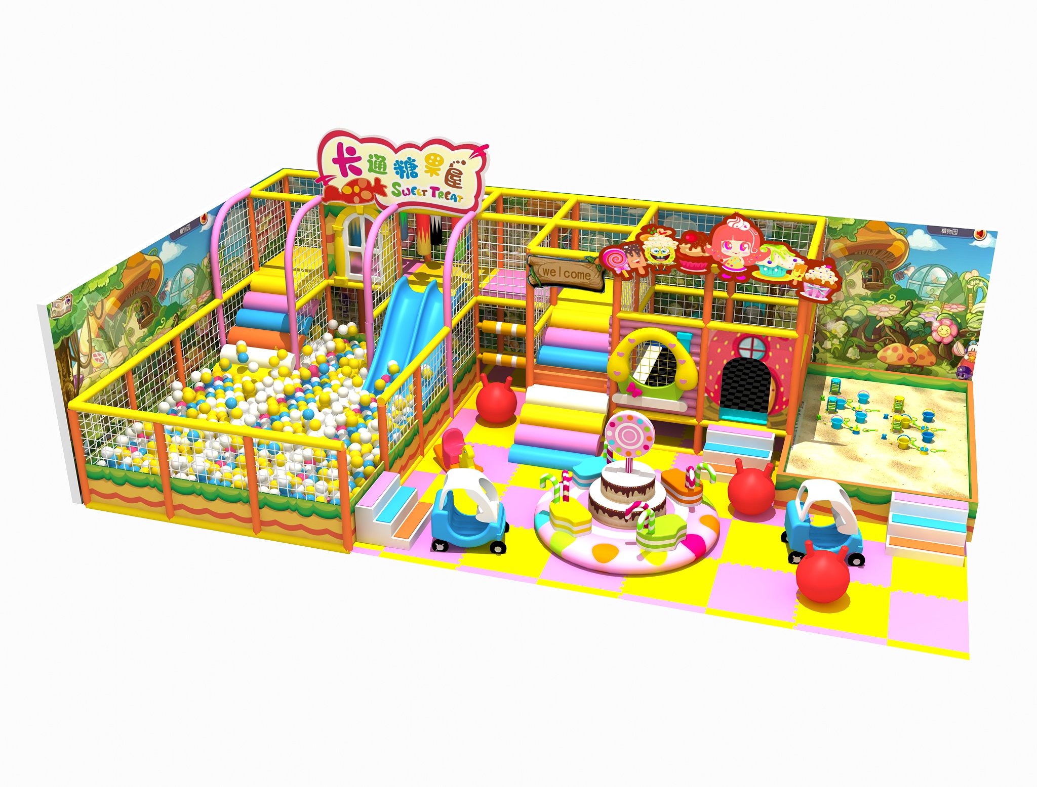 How to open a small indoor children's playground in the township?