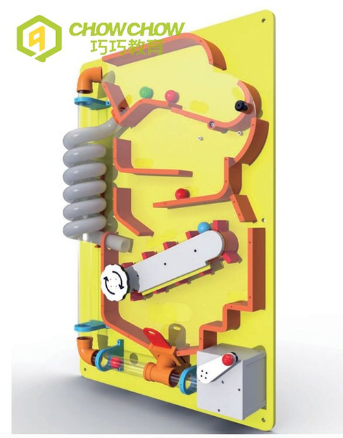 QiaoQiao indoor playground kids Interactive Science ball Wall game kindergarten classroom educational pipe Toys for children