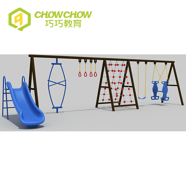 QiaoQiao Kids Relaxing Outdoor Public Park Swing Combination Set for Sale