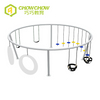 QiaoQiao Kids New Design Round Outdoor Playground Park Swing Combination for Sale