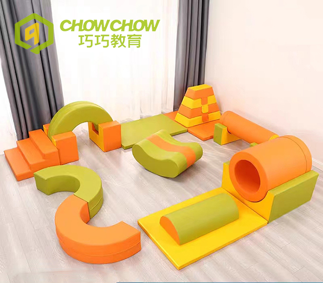 Qiao Qiao indoor Kids soft play equipment baby playroom climb and slide set toddler playground for party