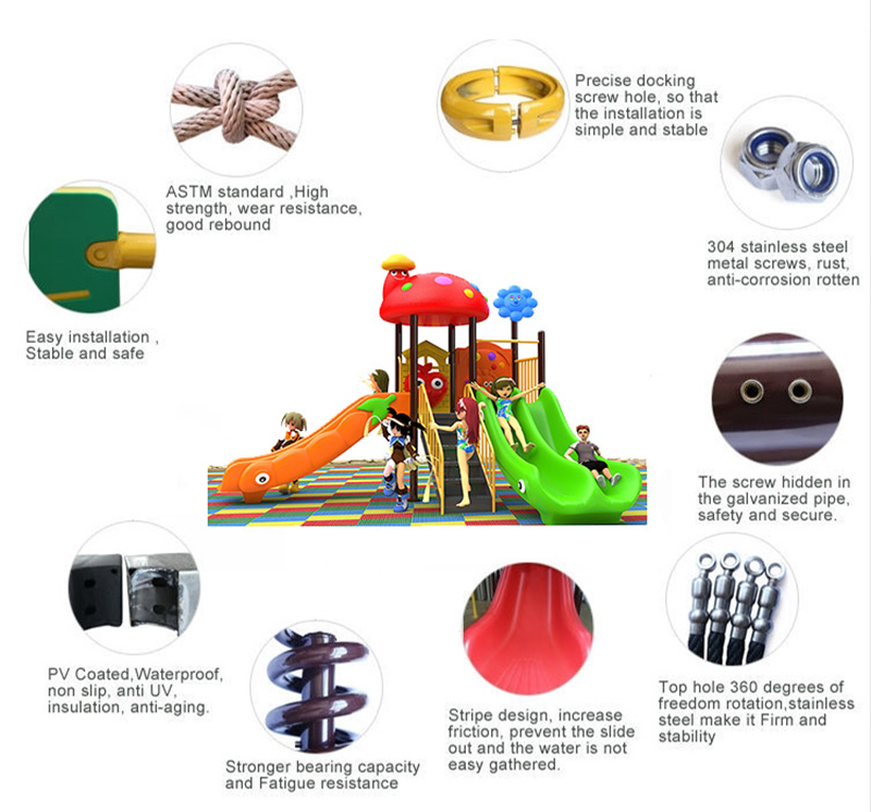kids plastic slide set7