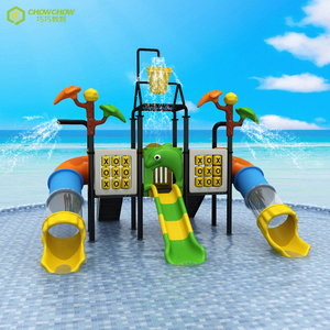 children water park equipments outdoor playground metal tube plastic slide water Kids slide with children