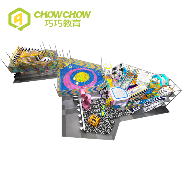 QiaoQiao Colorful Funny Naughty Castle Large Kids Indoor Playground for Sale