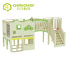 QiaoQiao New Design Wooden Indoor Wood Playground Slide For Sale