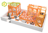 QiaoQiao TUV Certified Amusement Facilities toddler play area set mazes with trampoline small indoor play room center equipment
