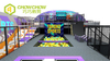 QiaoQiao indoor playground Family Entertainment play center 300sqm trampoline park with tag system foam pit for kids and adults