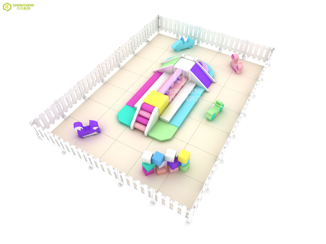 Qiao Qiao indoor playground customized color soft play set
