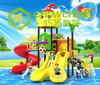 Multifunctional combination outdoor plastic slide children outdoor playground equipment slide for kids