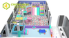 QiaoQiao Candy small Playground Kids commercial Play equipment custom Indoor Playground Area toddler soft playhouse park 